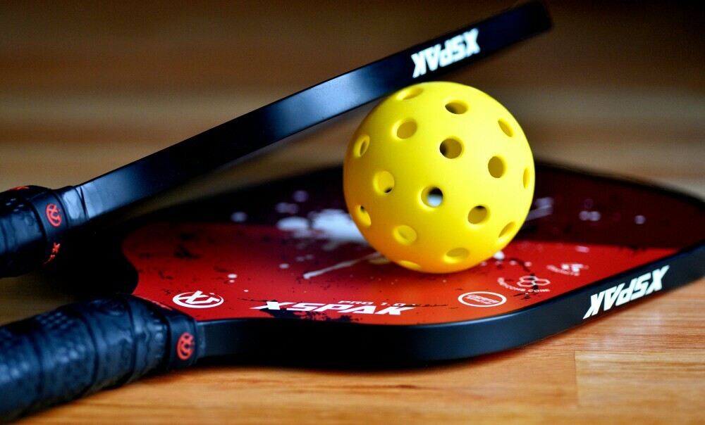 Pickleball Paddle and Ball